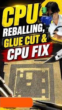 CPU Reballing Glue Cut & CPU Fix | Complete Mobile Repair Process | Chip Level Repair