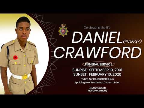 FUNERAL SERVICE FOR DANIEL DANE CRAWFORD (PANGY) | FRIDAY APRIL 10, 2026