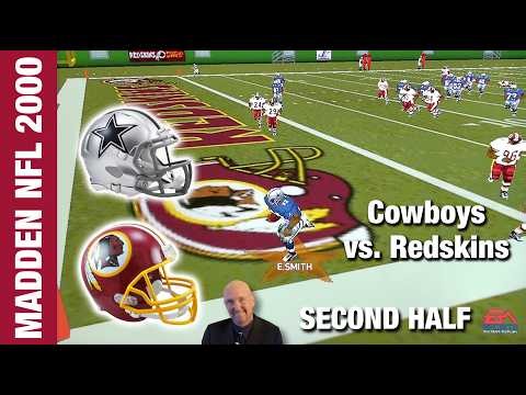 Madden NFL 2000 Cowboys vs. Redskins Game (Second Half)