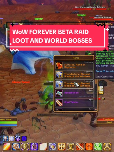 Blizzard unleashed world bosses and raid loot for the beta! #blizzard #worldofwarcraft #wow #warcraft #GamingOnTikTok