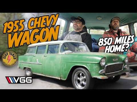 Will It RUN AND DRIVE 850 Miles Home? Stay Tuned and I built a 450HP 5 Speed 55 Chevy In DAYS!