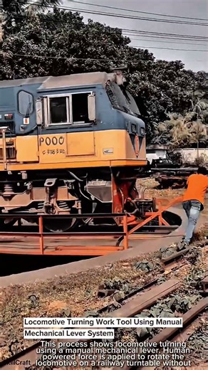 Locomotive Turning Work Tool Using Manual Mechanical Lever System #worktool