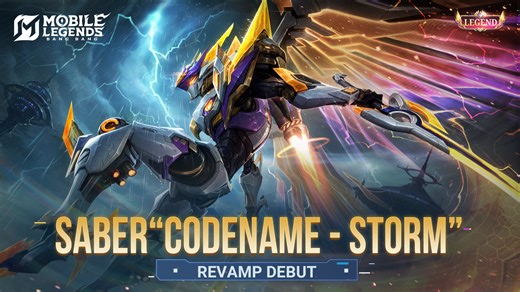 Saber Legend Skin "Codename - Storm" is now revamped! With upgraded design and textures, every move of Saber "Codename - Storm" flows with the energy of thunder and wind! Features "Dual Forms". Get 10 kills to transform into the Second Form. Two sets of in-match effects offer a unique visual experience. This is a comprehensive storm upgrade from the inside out. Tap the video to see how Saber "Codename - Storm" breaks through history and awakens. #MobileLegendsBangBang #MLBBProjectReforge #MLBBLe
