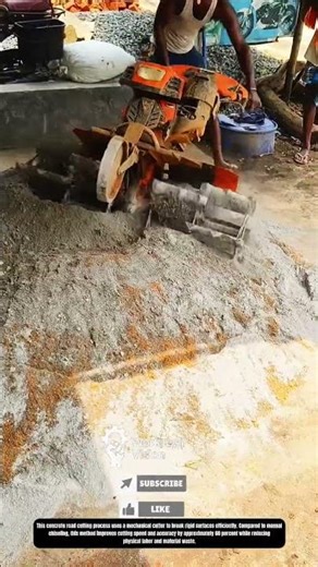 Concrete Road Cutting Process Using Mechanical Cutter in Surface Preparation