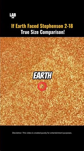Earth vs Stephenson 2-18: Mind-Blowing Size Comparison! #shorts #lab360 #space #trending