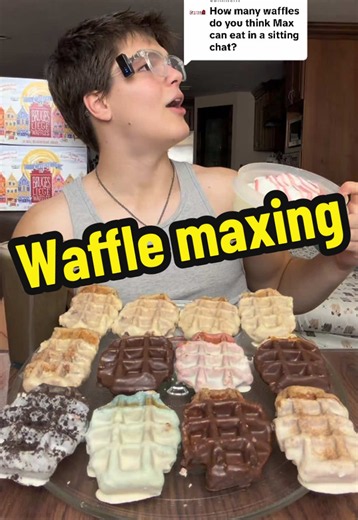 Replying to @bruges.belgian.bistro all the waffles are in my showcase!🫶 #mukbang #foodchallenge #foodreview #waffles #eatingchallenge @bruges.belgian.bistro