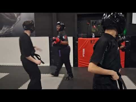 Team K2 Karate in Katy Texas Sparring 