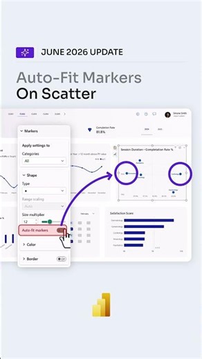 New! Auto-Fit Markers for Scatter Plot | Power BI June 2026 Update🤩