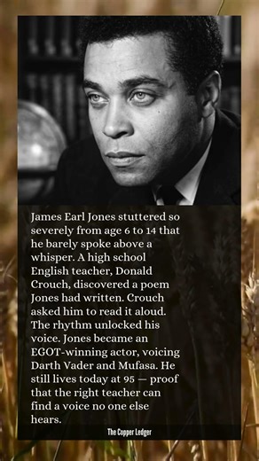 The voice of Darth Vader couldn't speak as a child. Then a poem changed everything.