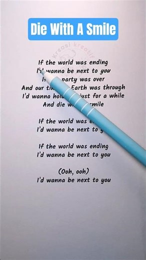 Lady Gaga & Bruno Mars – Die With a Smile: A Song About Loving Until the End