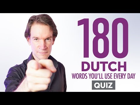 Quiz | 180 Dutch Words You'll Use Every Day - Basic Vocabulary #58