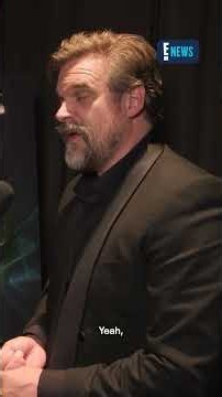 David Harbour shares how he and Millie Bobby Brown are doing a new spy series. #Emmys #AwardsSeason