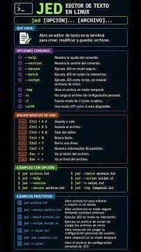 Comando Jed en #linux
