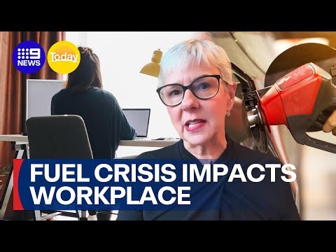 How the fuel crisis is impacting workplaces, increasing working from home | 9 News Australia