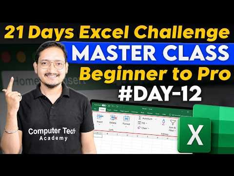 Complete Excel Series in 21 Days Class- 12 | XLOOKUP in MS Excel Function with Practical | CTA