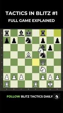 Tactics In Blitz#1 Every Tactic Explained. #Chess #chesstactics #chesslearning #chessgame