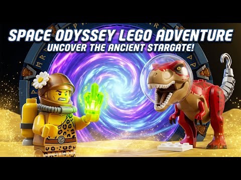 Primal Bricks | Lego Dinosaurs Discover Ancient Stargate: Grog And REXYs Cosmic Journey