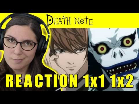 DEATH NOTE *DUB* REACTION - SEASON 1 EPISODES 1-2 | REBIRTH | CONFRONTATION | FIRST TIME WATCHING