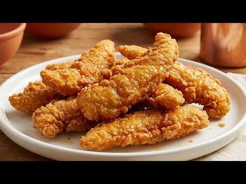 Too Easy! You Won't Believe How Simple These Crispy Chicken Strips Are! Perfect Quick Dinner!