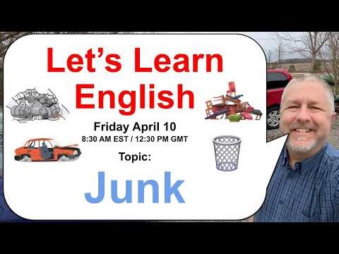 Let's Learn English! Topic: Junk and Garbage! 🗑️🚮🚗