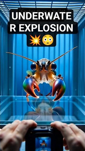 This Shrimp Punches So Fast It Creates an Explosion 😳💥