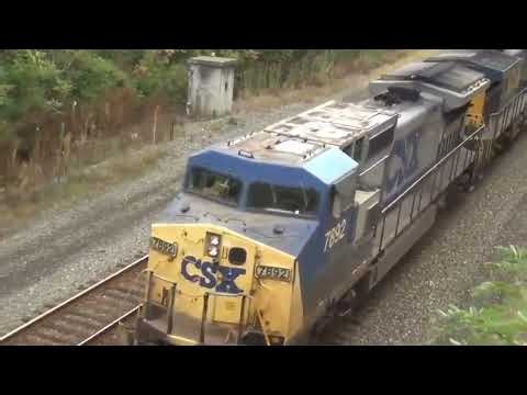 CSX and Amtrak Racing! Cool CSX train Meets! CSX Heritage Units and Much More!