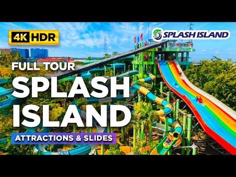 Full Tour of SPLASH ISLAND Philippines | Complete Waterpark Attractions and SLIDES! | Biñan Laguna