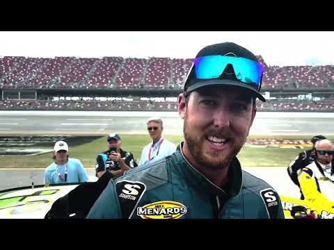Cleetus McFarland Reacts After Finishing 2nd at Talladega | NASCAR