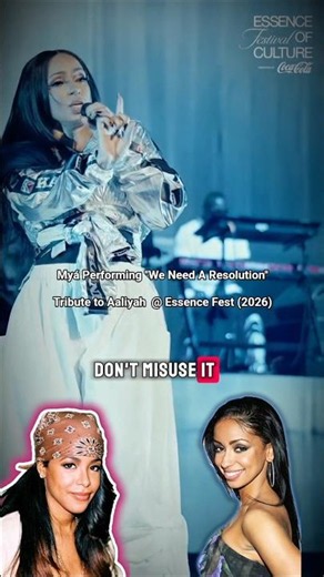 Mya Performing "We Need A Resolution" Tribute to Aaliyah @ #essencefest (2026)