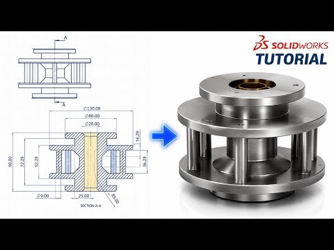 Learn SOLIDWORKS Fast! Real Mechanical Part Design Tutorial