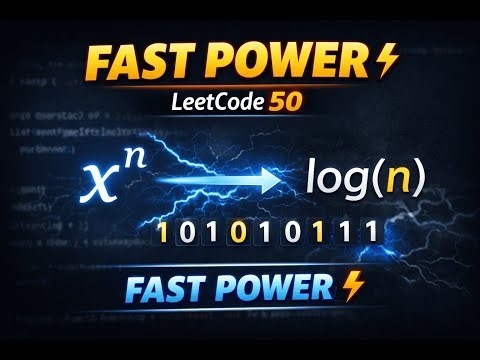 LeetCode 50 Explained ⚡ | Fast Power Using Bit Manipulation (Java)