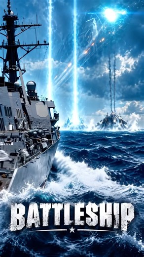 Destroyer Fires a Warning Shot, Then the Alien Ship Strikes Back — Battleship (movie)