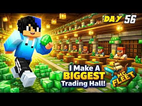 I Built the BIGGEST Trading Hall in McFleet! 😱 Day 56