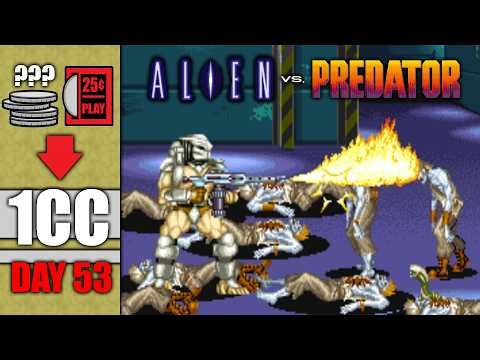 Can I Beat ALIEN vs PREDATOR on 1 Quarter?! A 1CC Journey (Day 54)
