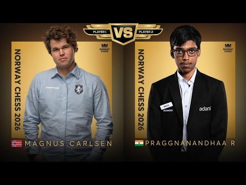 Amazing Match ! Magnus Defeated Pragnanandhaa ! Norway Chess 2026 #chess #chessgame #chessmaster 