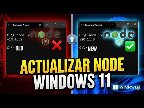 Como actualizar Node JS en Windows 11 (PASO A PASO SIN ERRORES)