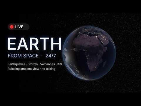 🔴 LIVE: Wandering Earth 24/7 – Real-Time | Relaxing Ambient