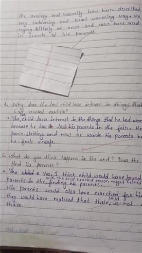 Moments Class 9 question and answer chapter 1 The lost Child .