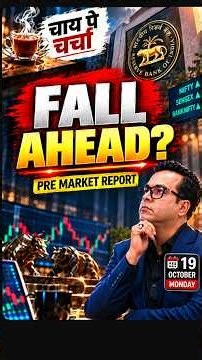 Today Market Prediction - Will Market Fall Now ? Pre Market Analysis