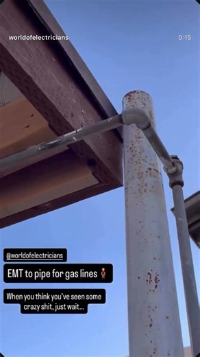 Is this the worst electrical work ever? #electrician #construction #fails