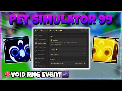 [BEST] PET SIMULATOR 99 Script | Auto RNG Dice, Void Mastery, Fast Hatch [Mobile/PC]