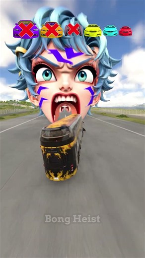 Big and Small Car vs Baby Saja Cute - BeamNG.Drive