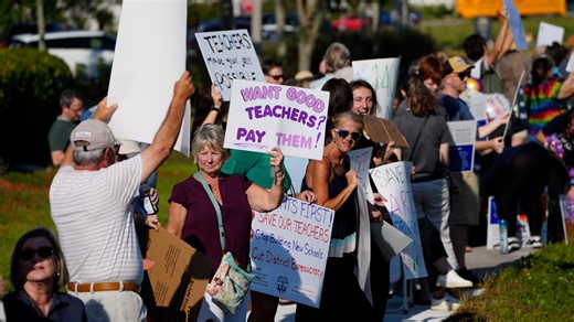 Lee County residents protest budget changes and teacher cuts