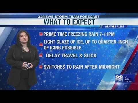 Weather Alert: Freezing rain expected in western Massachusetts