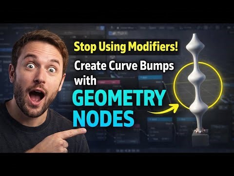 Create Procedural Bumps on Curves in Blender | Geometry Nodes Tutorial