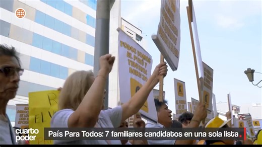#CuartoPoder Carlos Álvarez, hoy candidato presidencial por País para Todos, lidera una lista que incluye postulantes con antecedentes judiciales, hojas de vida con escasa experiencia y varios integrantes de un mismo entorno familiar en carrera electoral. Encuentra los reportajes y entrevistas del programa AQUÍ ► http://cuartopoder.pe | Cuarto Poder