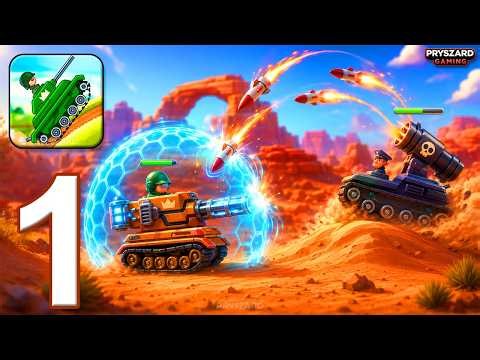 Hills of Steel - Gameplay Walkthrough Part 1 - Tutorial (iOS, Android)