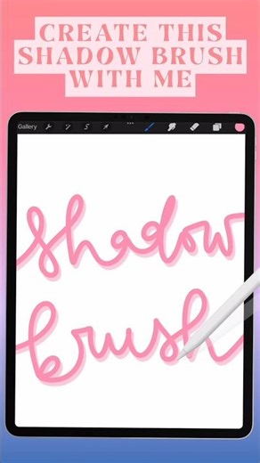Let’s create this shadow brush in Procreate #procreatebrush #procreatetutorial #procreatetips