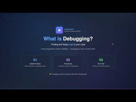 What is debugging?