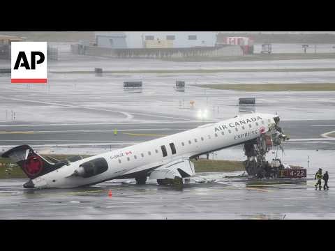 Scene at LaGuardia Airport after pilot and copilot killed in collision